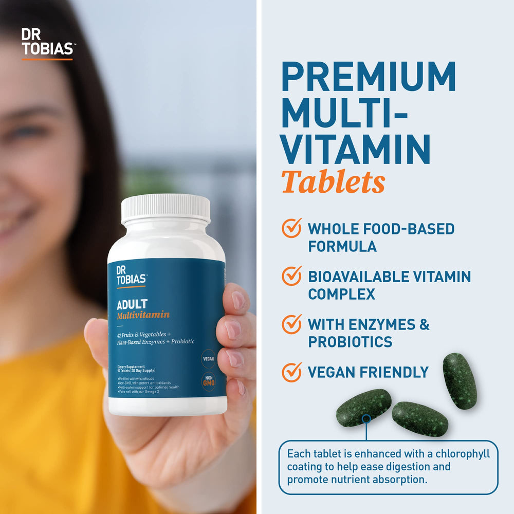 Dr. Tobias vegan non-GMO label highlighting clean ingredient sourcing.