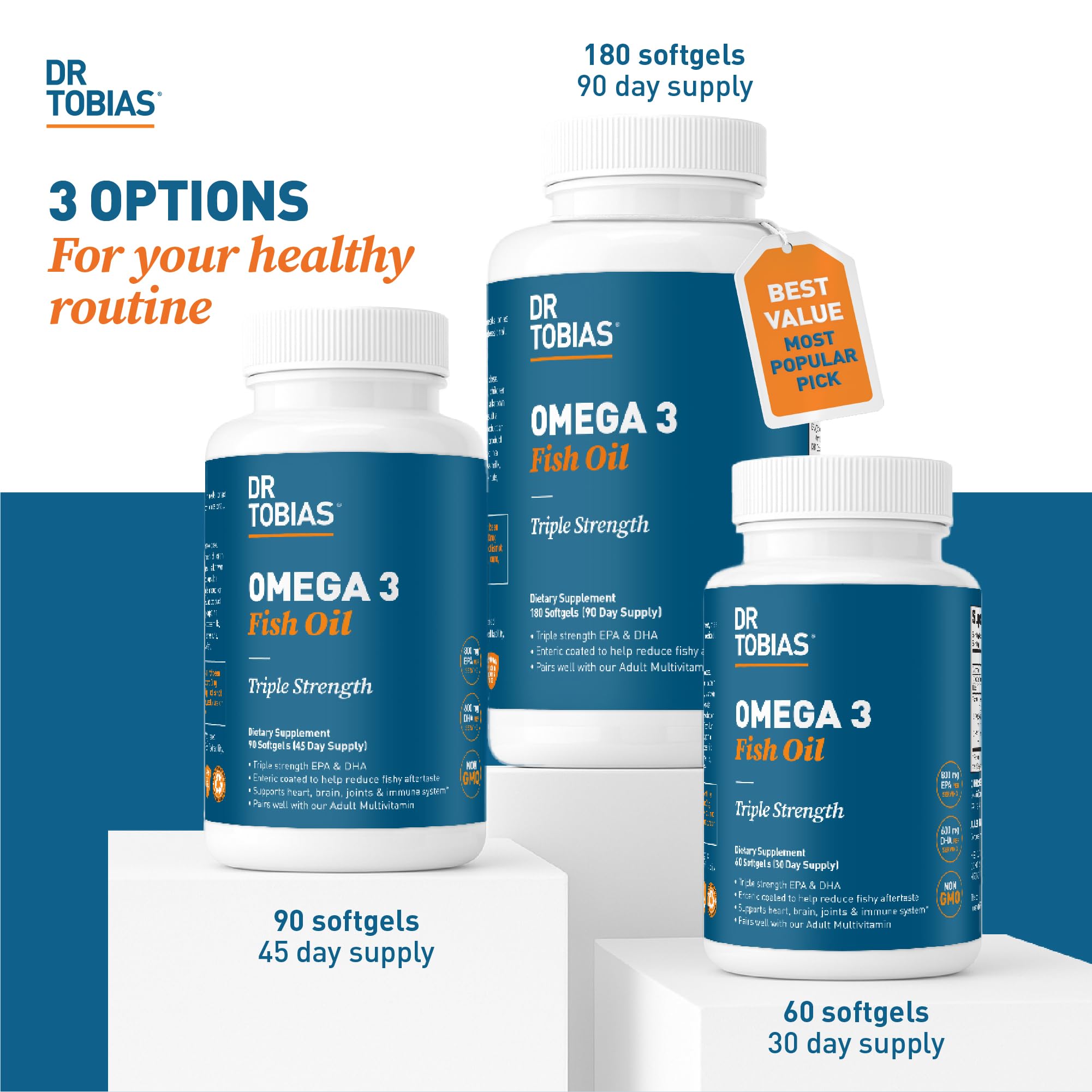 Wild-caught fish oil source powering high EPA and DHA per serving.