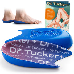 DR.TUCKER+ Achilles relief insole with deep heel cup supports the Achilles tendon