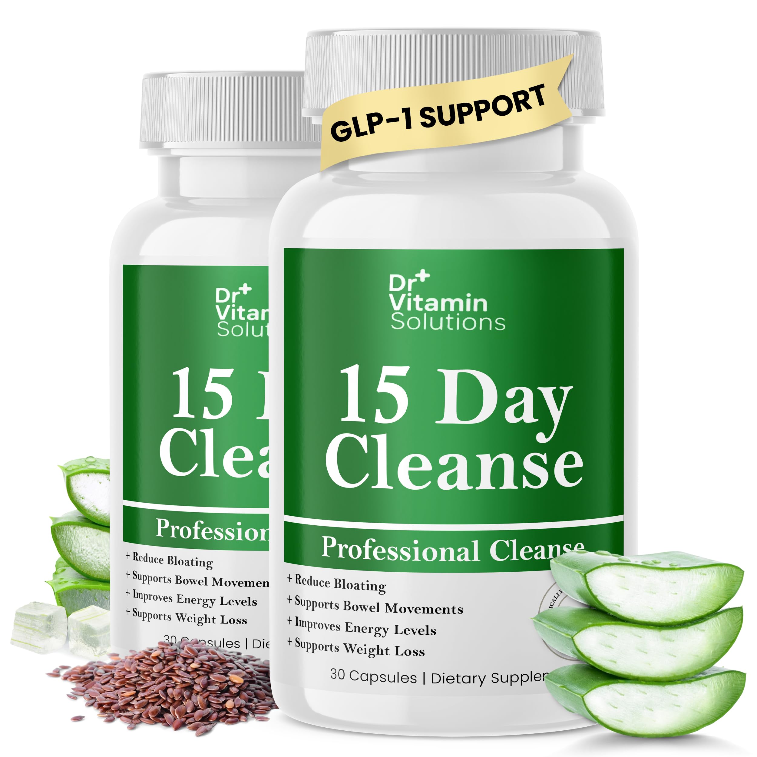 DR VITAMIN SOLUTIONS 15 Day Gut Cleanse bottle supports daily detox