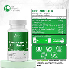 DR VITAMIN SOLUTIONS capsules close-up highlights easy-to-swallow form and energy support.