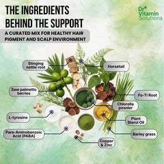 DR VITAMIN SOLUTIONS Catalase ingredient close-up signals antioxidant support for hair health