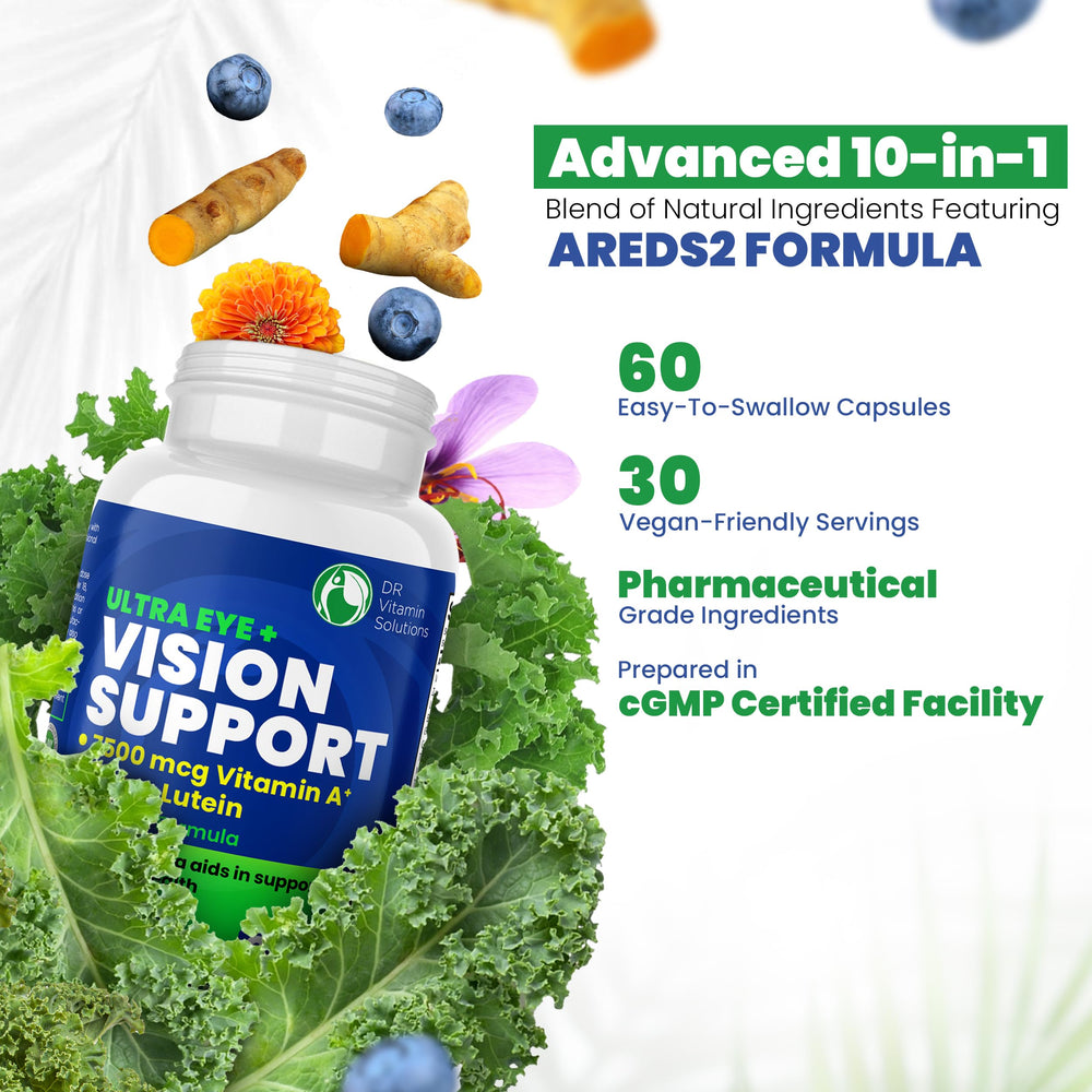 DR VITAMIN SOLUTIONS cGMP manufacturing seal indicating quality.