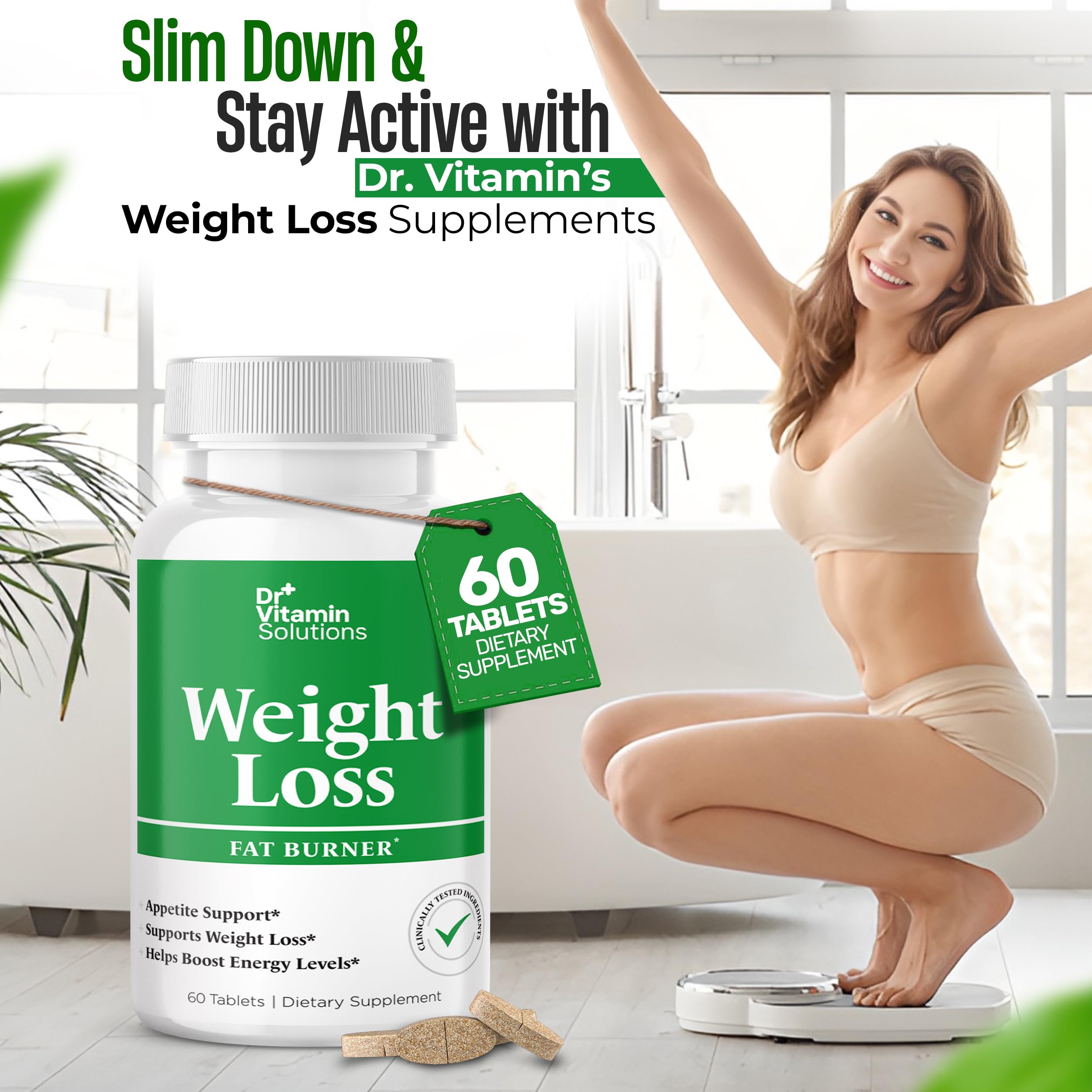DR VITAMIN SOLUTIONS chromium tablet close-up shows mineral support for metabolism.