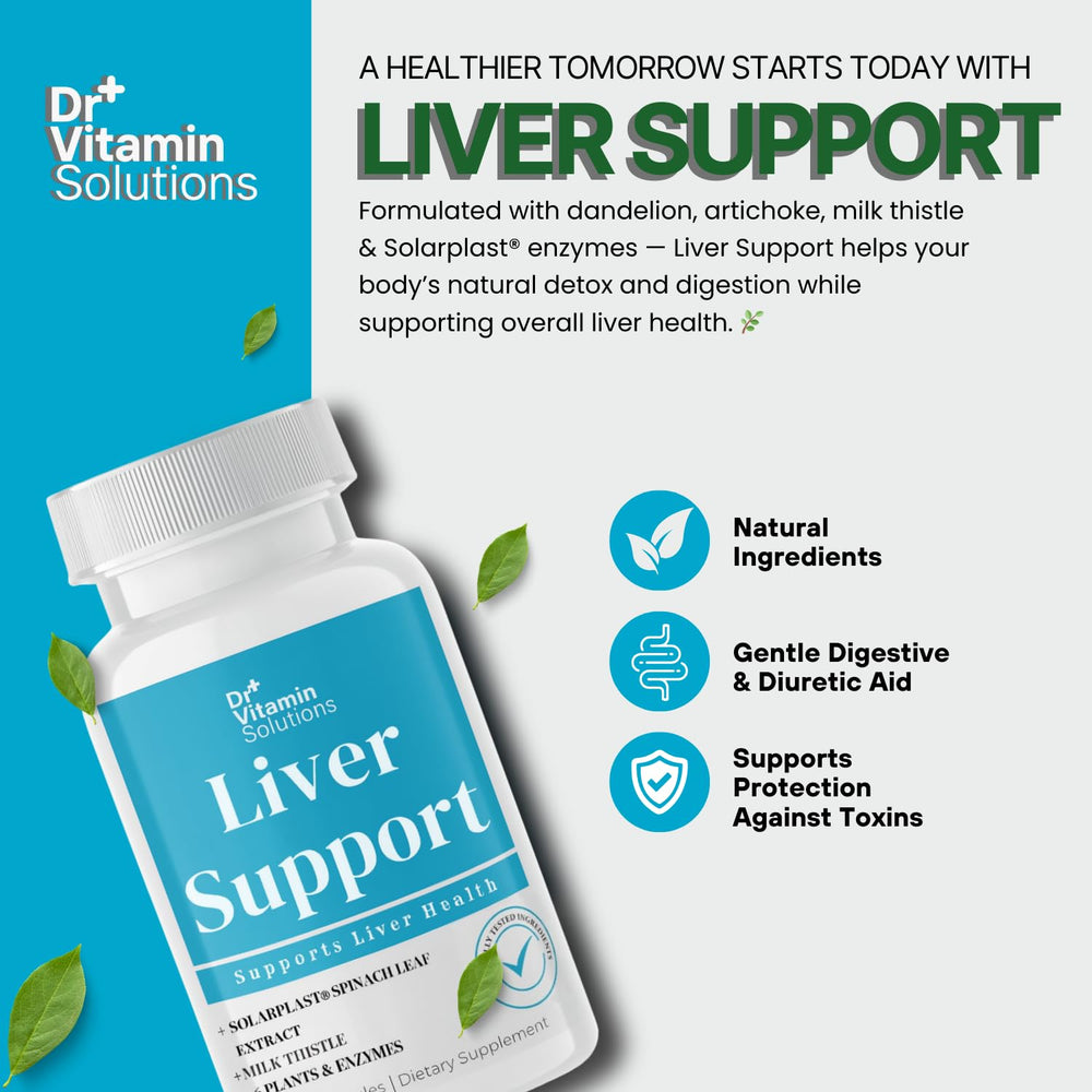 DR VITAMIN SOLUTIONS Digestive enzymes graphic for improved digestion support.
