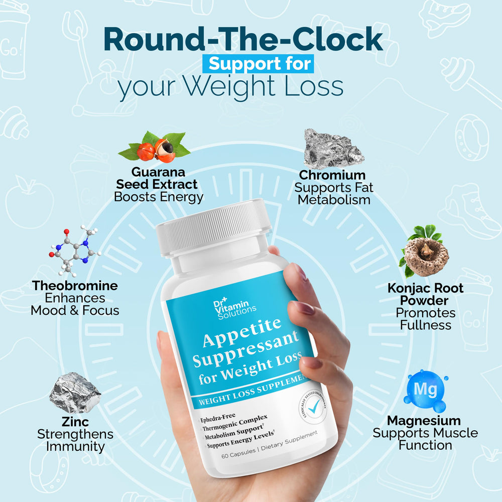 DR VITAMIN SOLUTIONS ephedra-free thermogenic formula supports focus and stamina.