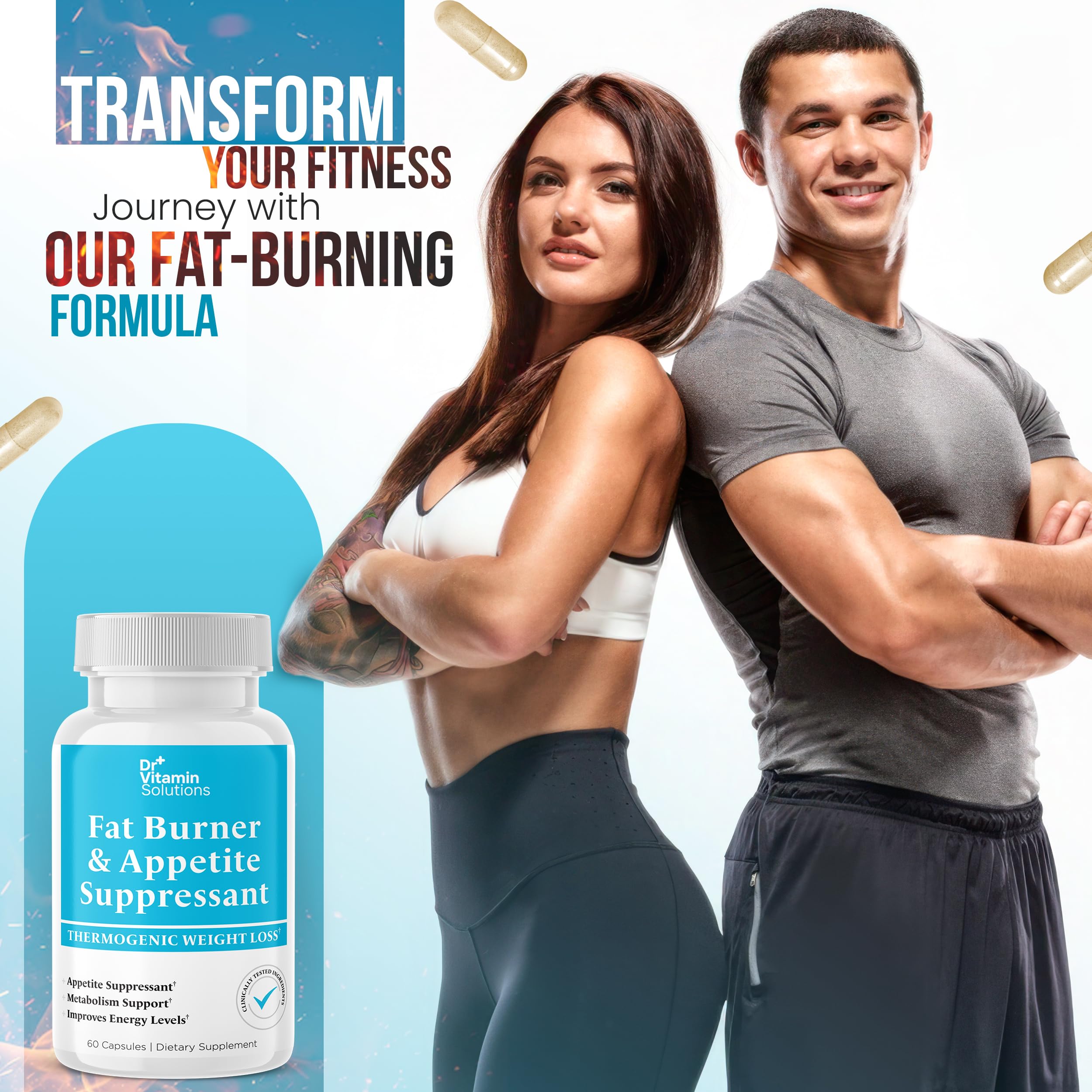 DR VITAMIN SOLUTIONS fat burner green tea extract ingredient highlights natural metabolism support