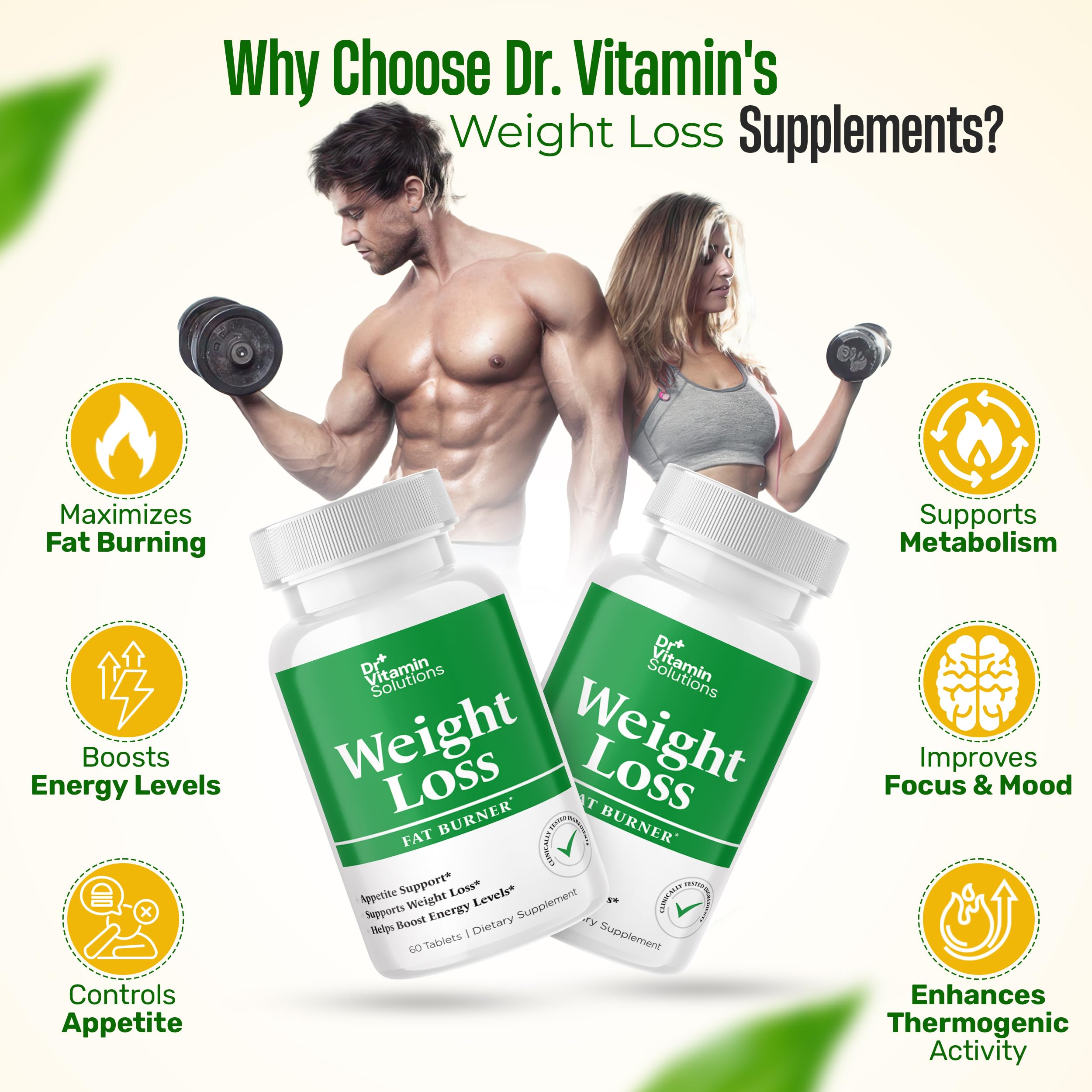 DR VITAMIN SOLUTIONS Garcinia Cambogia component on label implies appetite cues awareness.