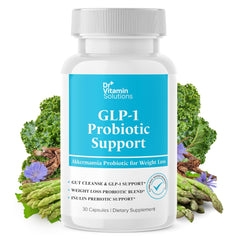 DR VITAMIN SOLUTIONS GLP-1 probiotic capsule supports fullness cues and appetite.