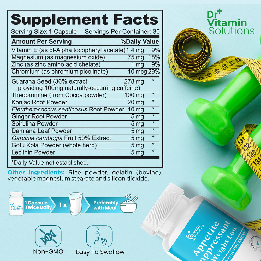 DR VITAMIN SOLUTIONS gluten-free label on bottle