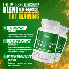 DR VITAMIN SOLUTIONS green tea extract label highlights energy and antioxidant benefits.
