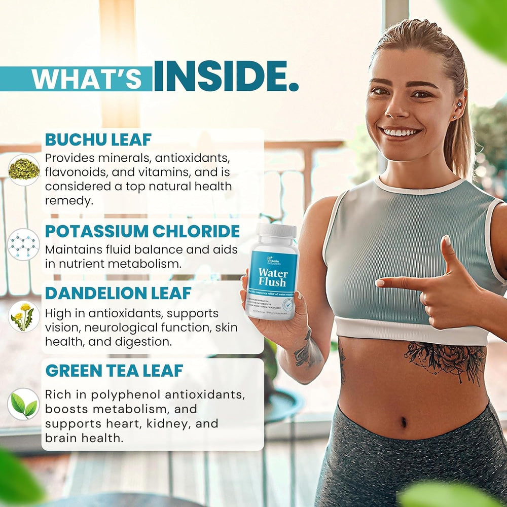 Green tea leaf detail in DR VITAMIN SOLUTIONS pills for metabolism support