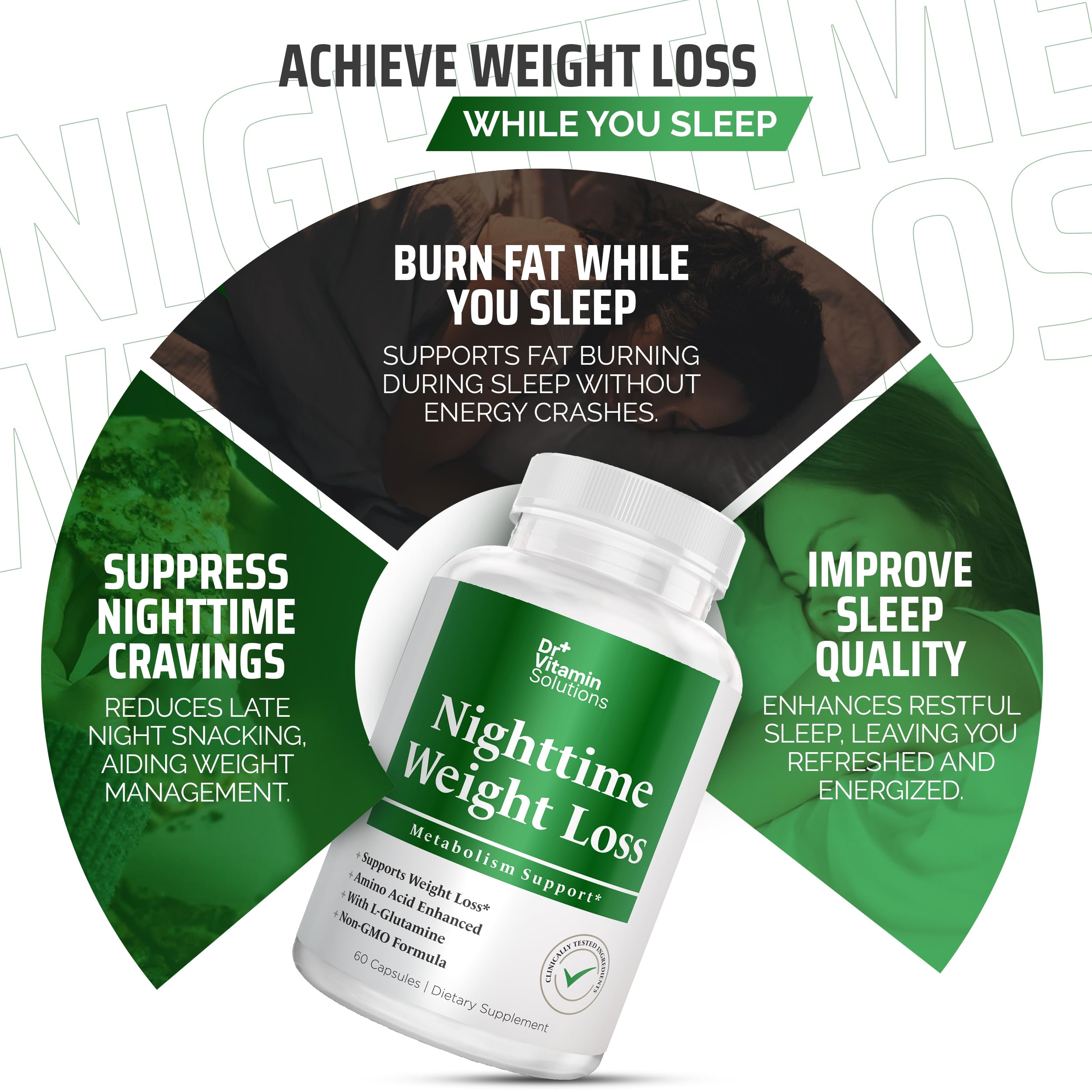 DR VITAMIN SOLUTIONS Nighttime Fat Burner packaging box with label