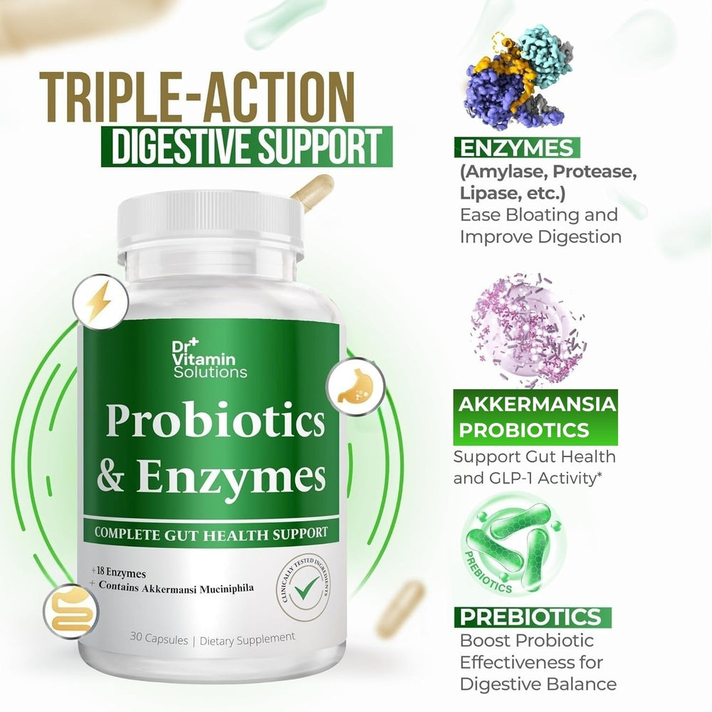 DR VITAMIN SOLUTIONS probiotics and berberine bottle supports balanced gut flora