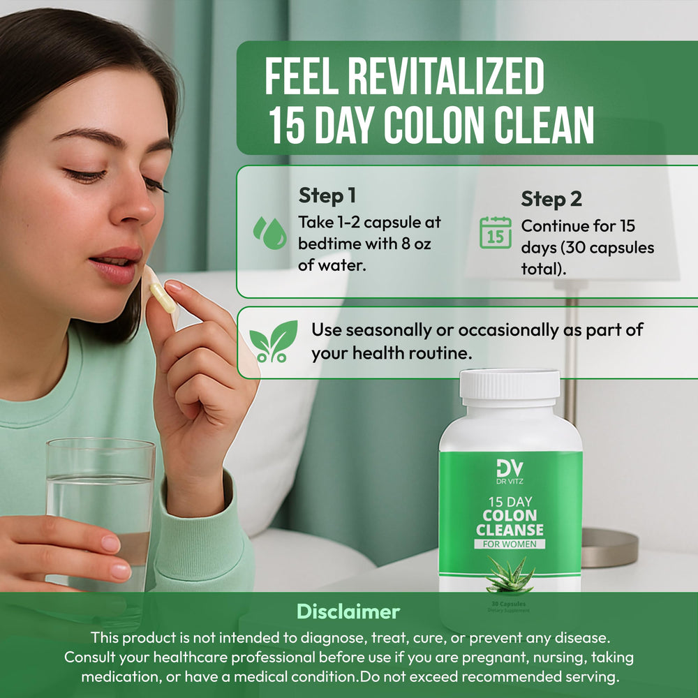 Dr Vitz 15 Day Colon Cleanse supports a flexible reset for wellness goals.