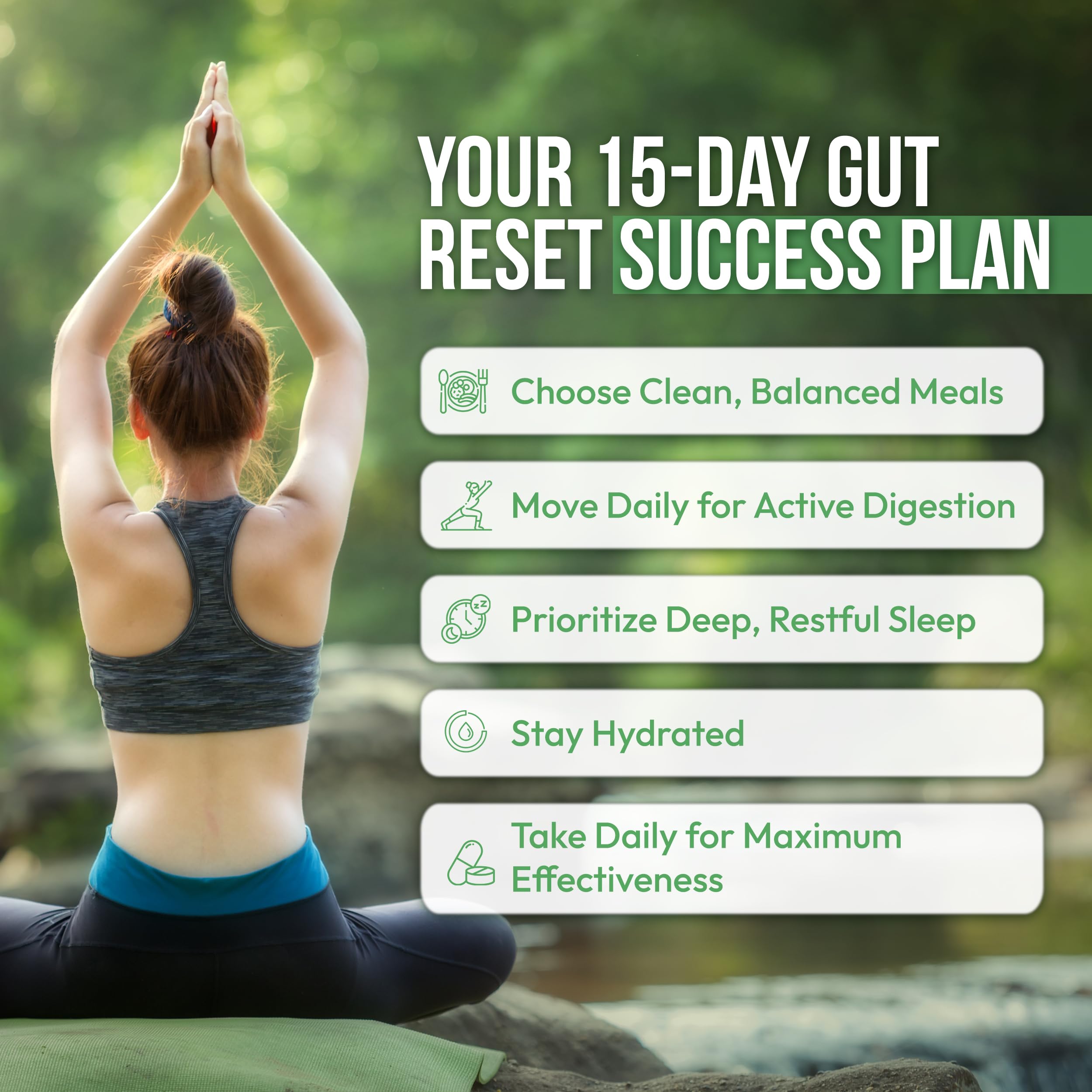 Dr Vitz gut comfort formula promotes smooth digestion and lightness.