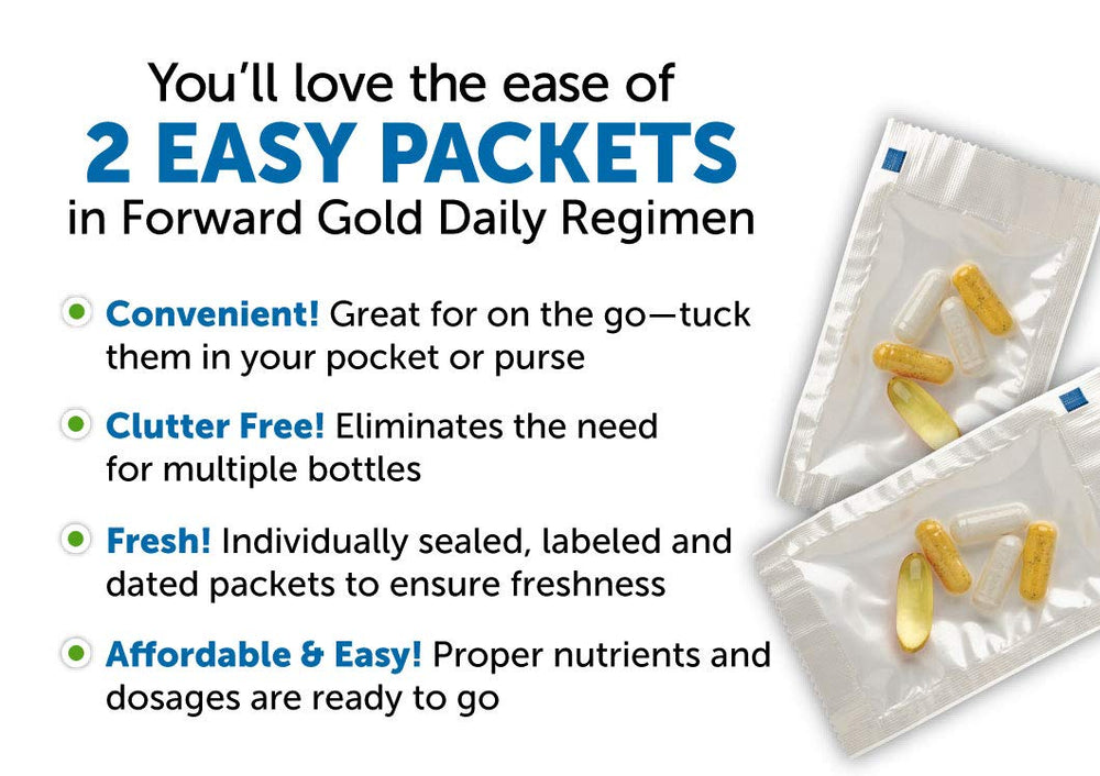Twice-daily DR.WHITAKER Forward Gold complexes close-up for easy use.