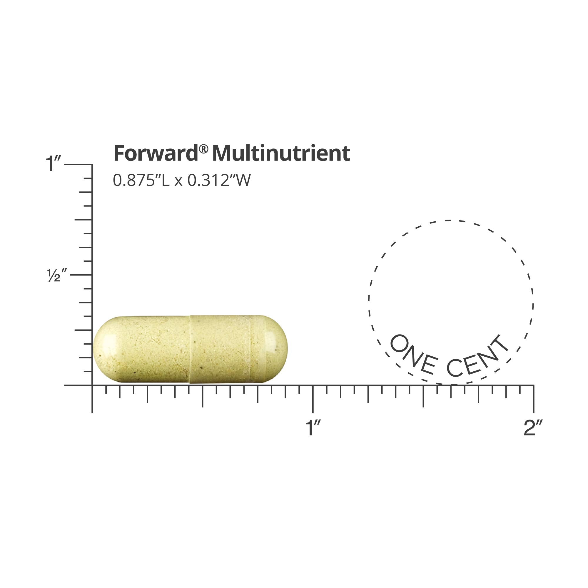 DR. WHITAKER Forward Plus capsules close-up shows easy-to-swallow form.