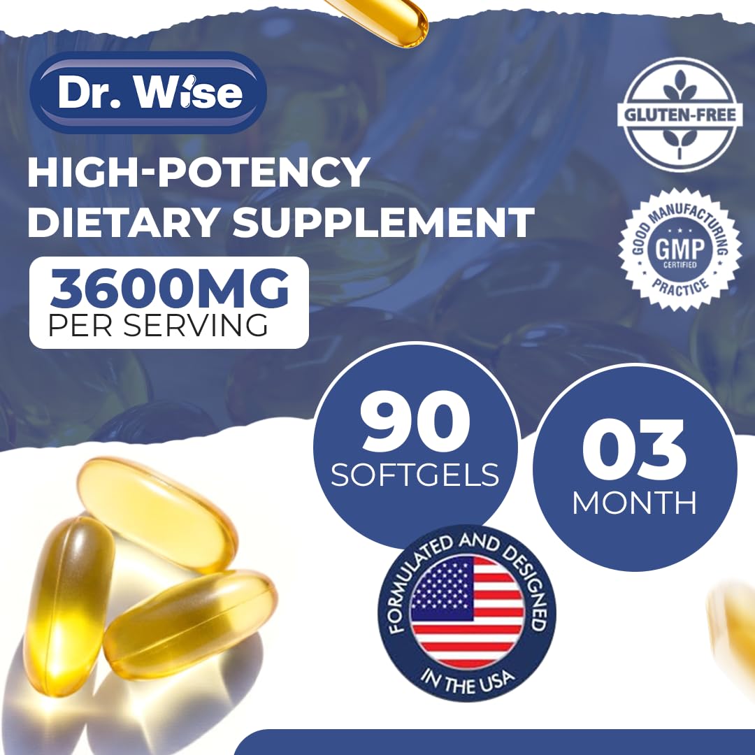 Dr. Wise wild-caught omega-3 emphasizes sustainability and EPA/DHA potency.