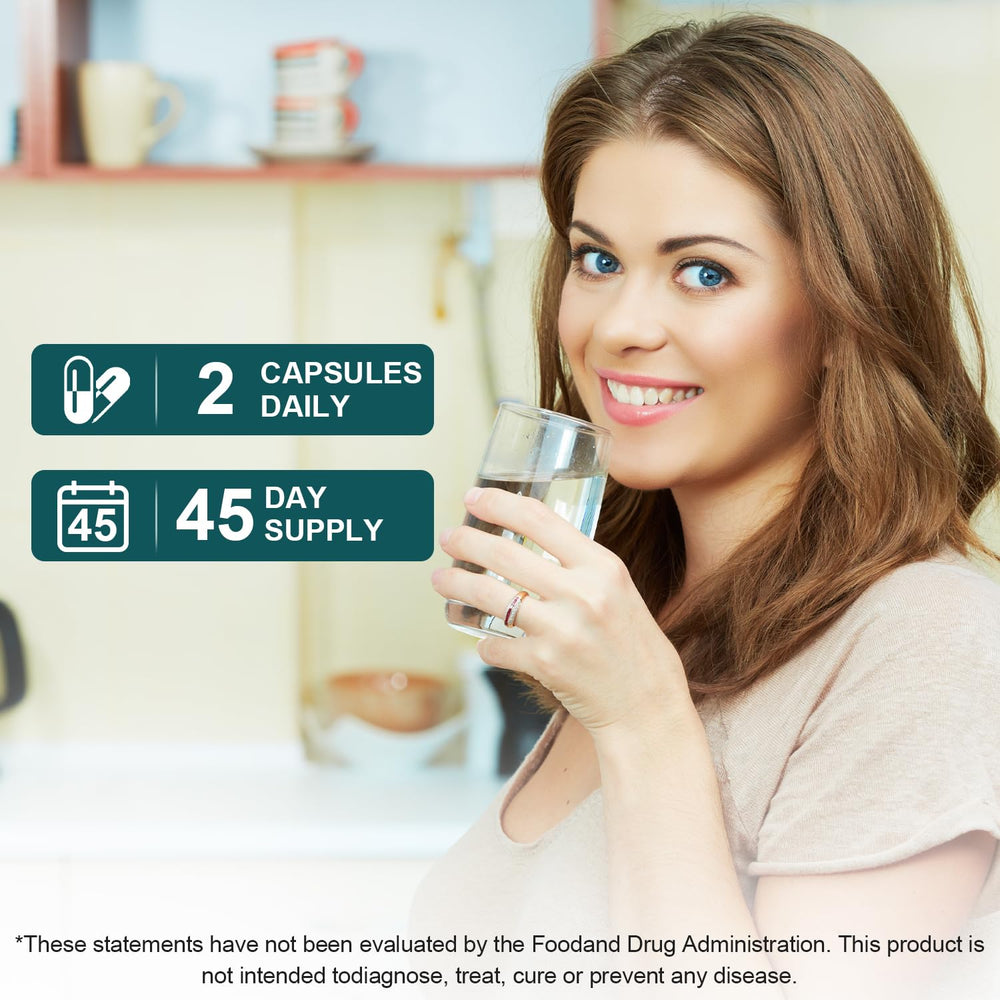 DR YES natural ingredients closeup suggests clean, science-backed herbal support.