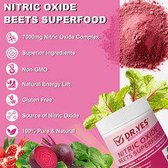 DR YES Organic Pomegranate Juice Powder pouch adds flavor.