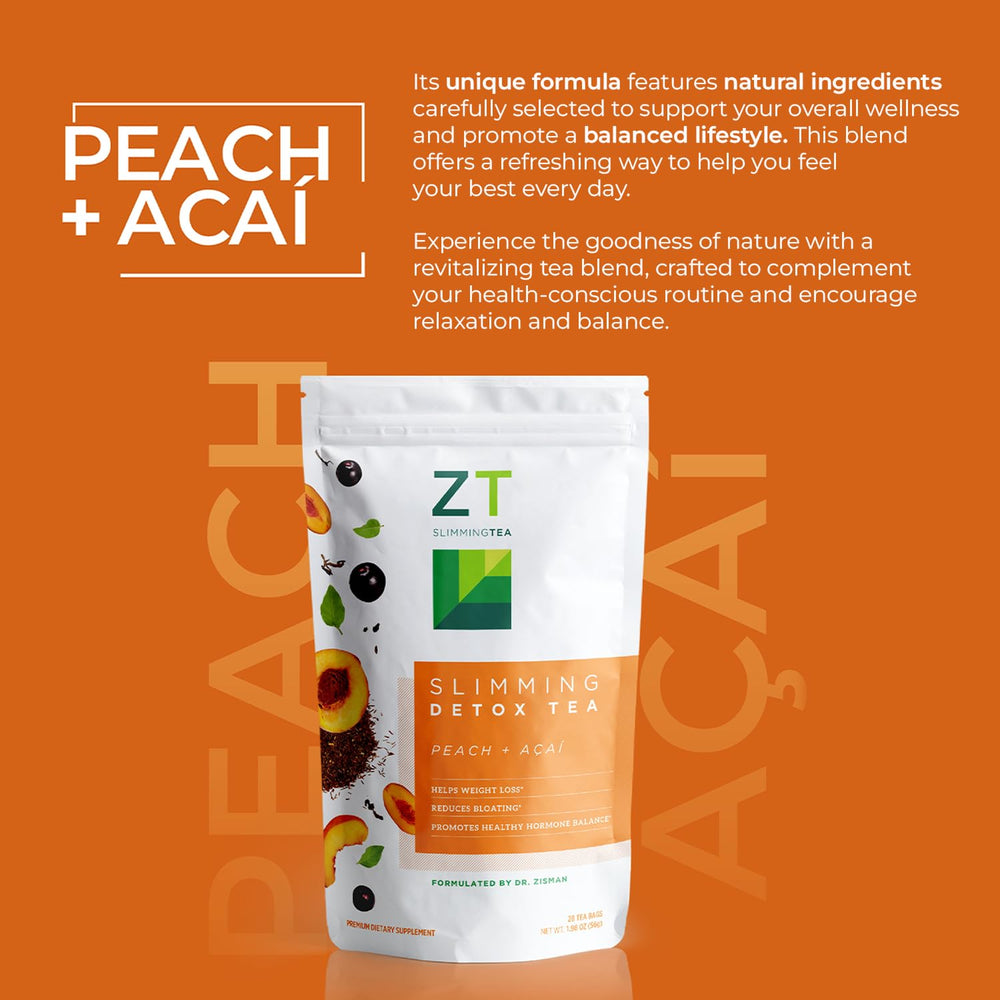 Aromas of peach and acai from Dr. Zisman ZT Slimming cup.