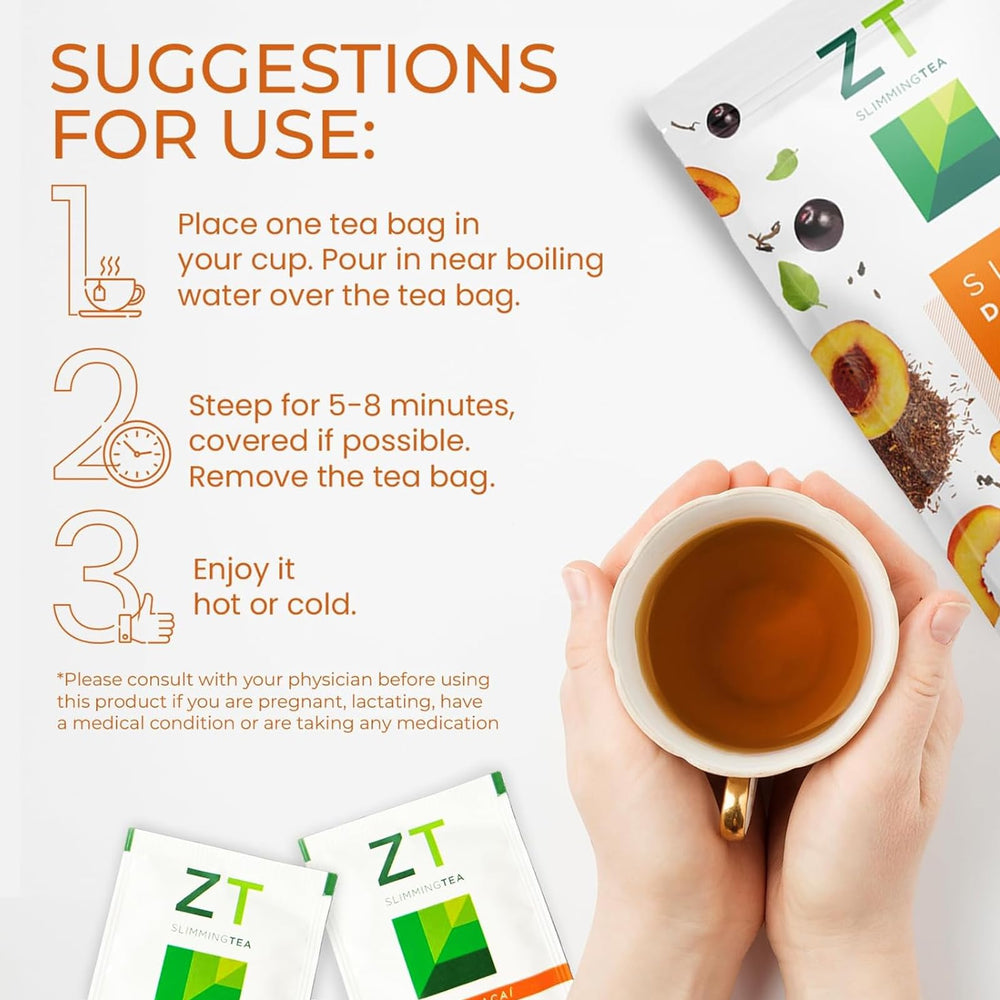 Dr. Zisman ZT Slimming iced tea served over ice for a cooling break.