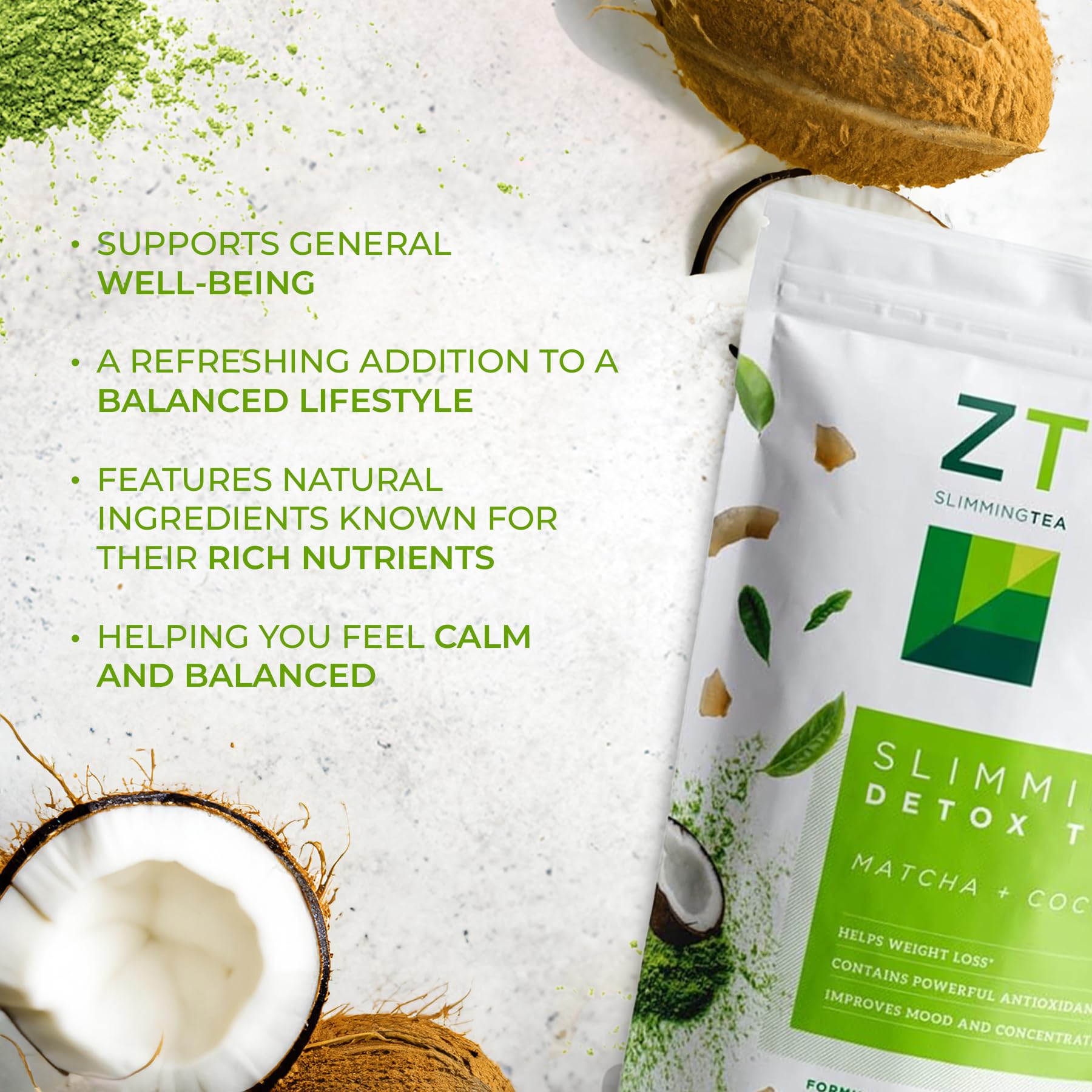 Close up of herbal ingredients used in Dr Zisman ZT Slimming Tea.