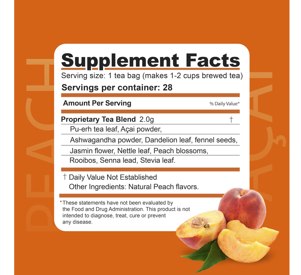 Steeping Dr. Zisman ZT Slimming yields a smooth peach-acai cup.