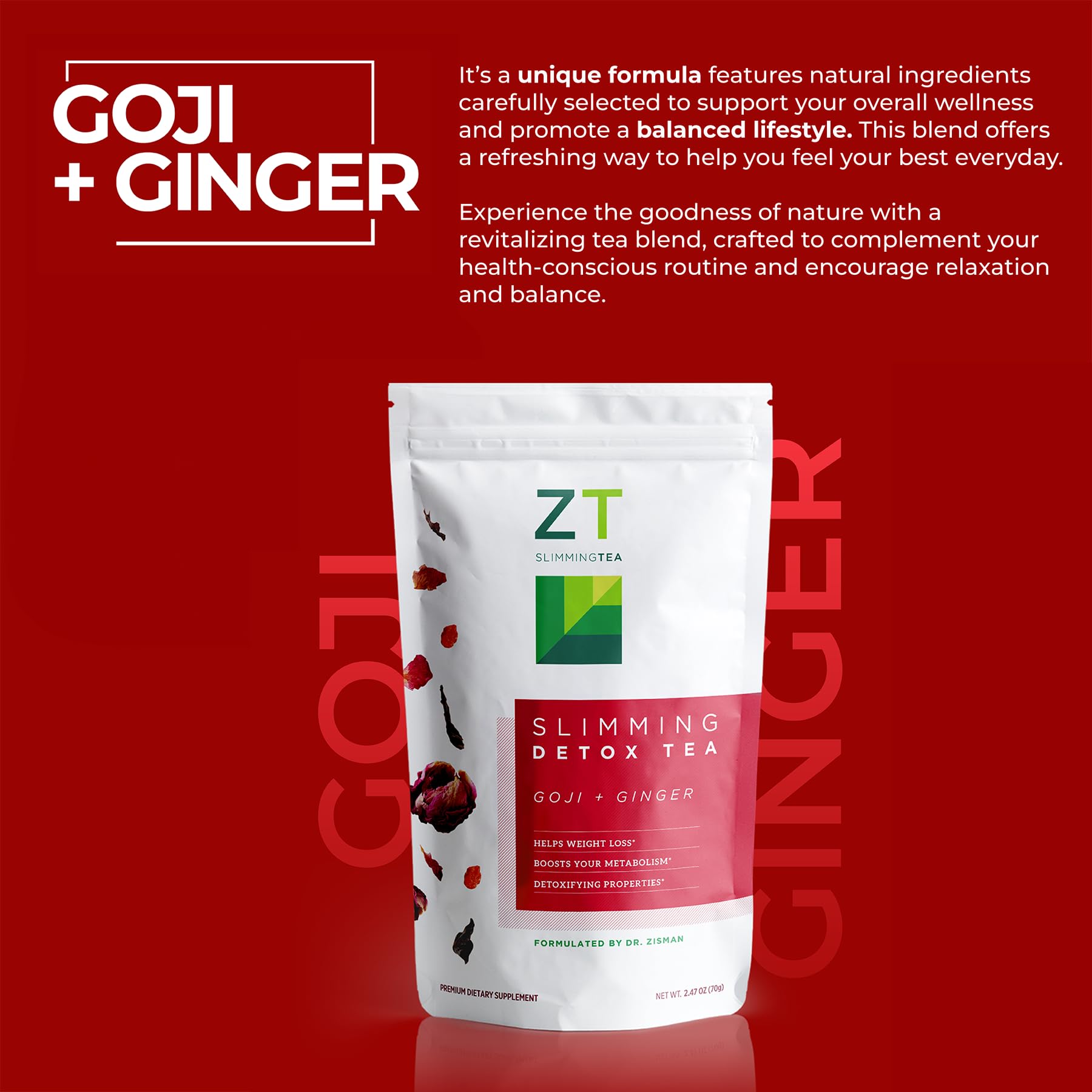 Iced Dr Zisman ZT Slimming Tea served