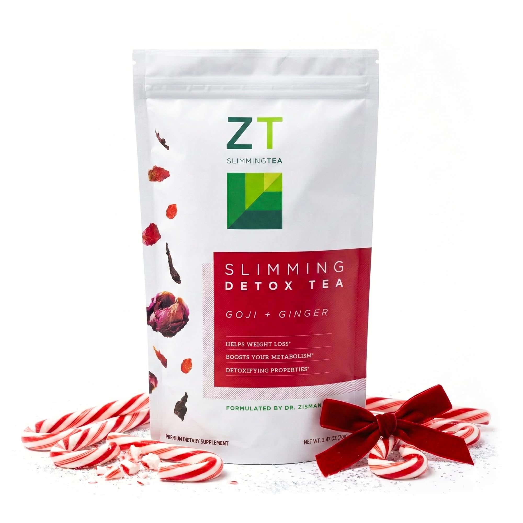 Dr Zisman ZT Slimming Tea packaging for everyday wellness