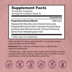 Dragon Herbs Hair and Nails label front emphasizes premium ingredients and non-GMO quality.