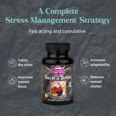 Dragon Herbs Tao in a Bottle capsules pour action showing easy daily use
