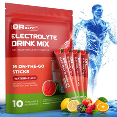 Dralot Juicy Splash powder tub for fast on-the-go hydration.