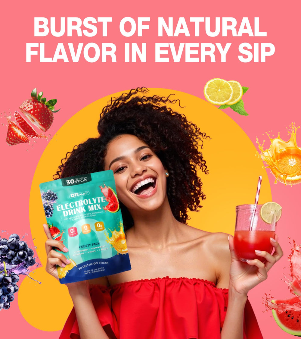 Dralot Juicy Splash provides a vitamin C boost for daily energy and focus.