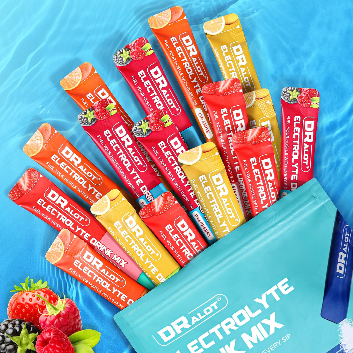 Dralot Sugar Free Electrolytes packaging ready for on-the-go hydration