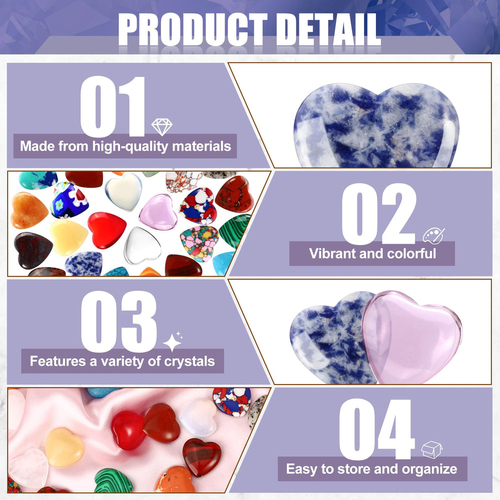 Draupnir polished heart stone texture ideal for meditation and desk decor.