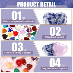 Draupnir polished heart stone texture ideal for meditation and desk decor.