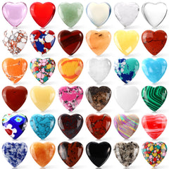 Draupnir worry stone heart shape crystal for calm, focus, and decorative display.