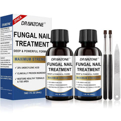 Drawzone toenail fungus treatment applying to the nail edge for targeted care