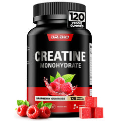 DR.BIO Instant Boost Creatine Gummies bottle close-up showing purity and design