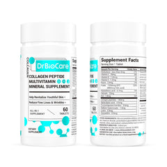 DrBioCare capsules on a surface beside fresh ingredients and hints of wellness.