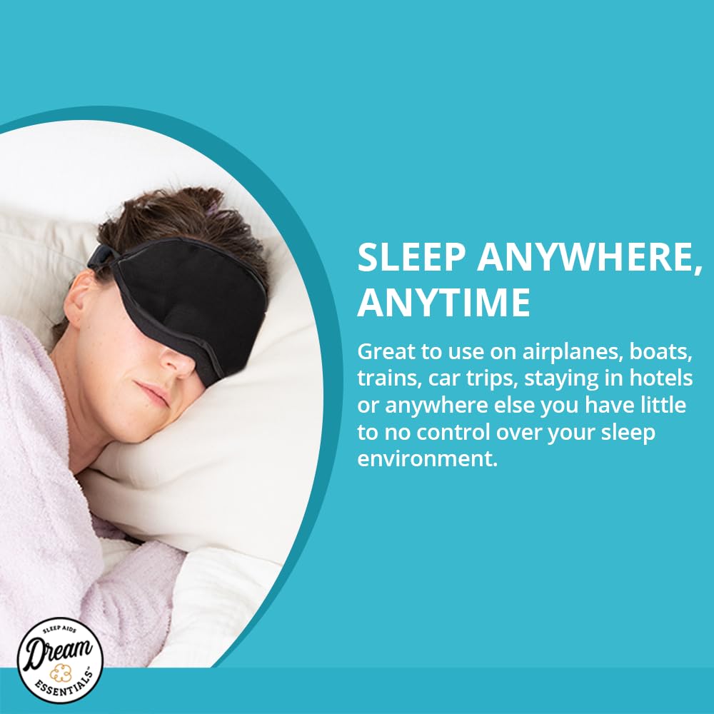 Dream Essentials Natura mask with breathable padding supports relaxing naps