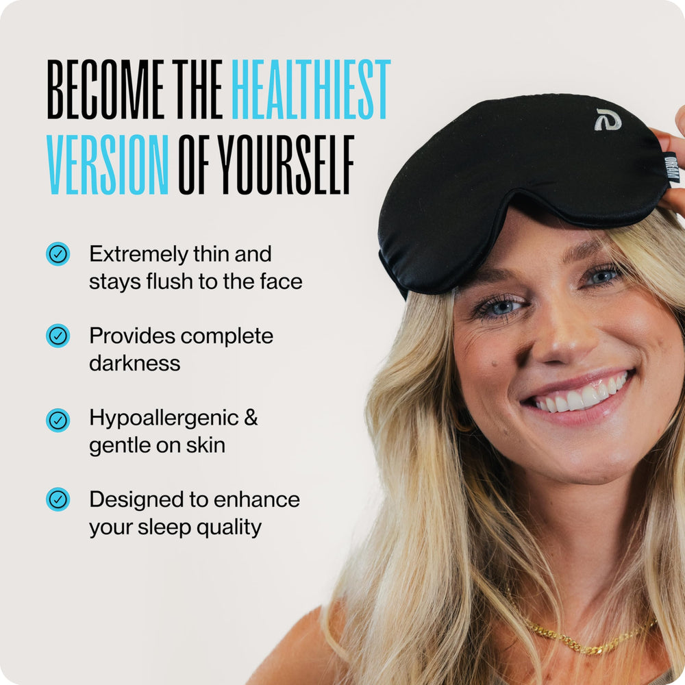 Dream Recovery The Pro Mask helps reduce eye pressure with contoured 3D cups.
