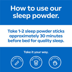 Dream Water Snoozeberry powder mixed with hot or cold water