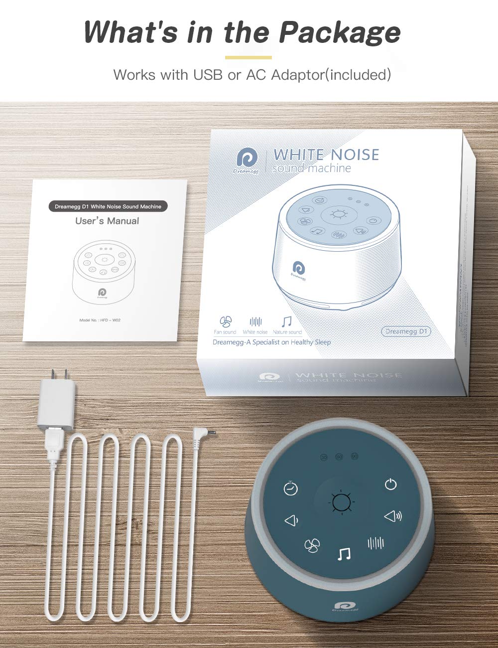 Dreamegg D1 packaging presents a gift-ready sleep aid