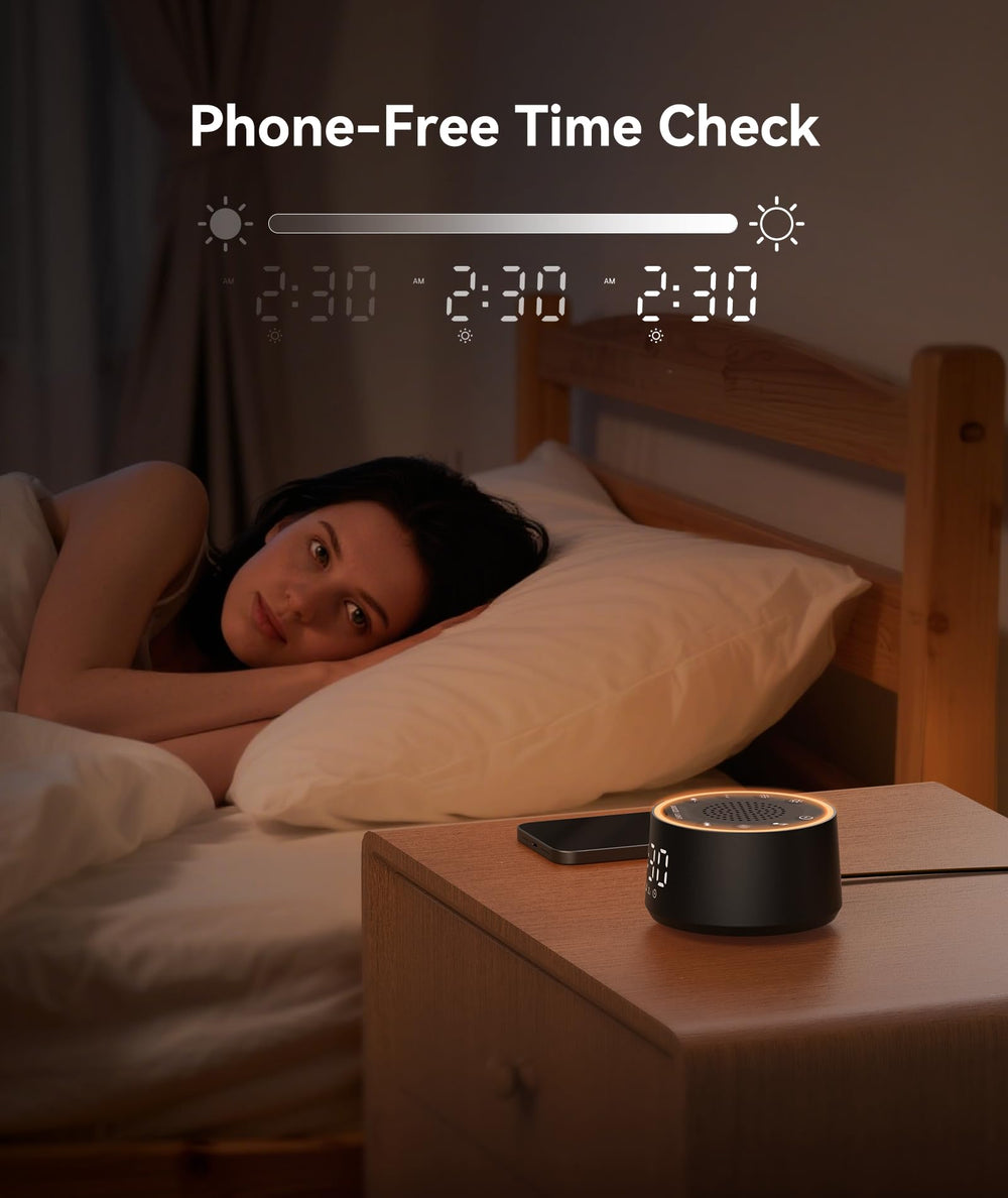 Dreamegg D1 Nova displays a 9-minute snooze for a gentle morning rise