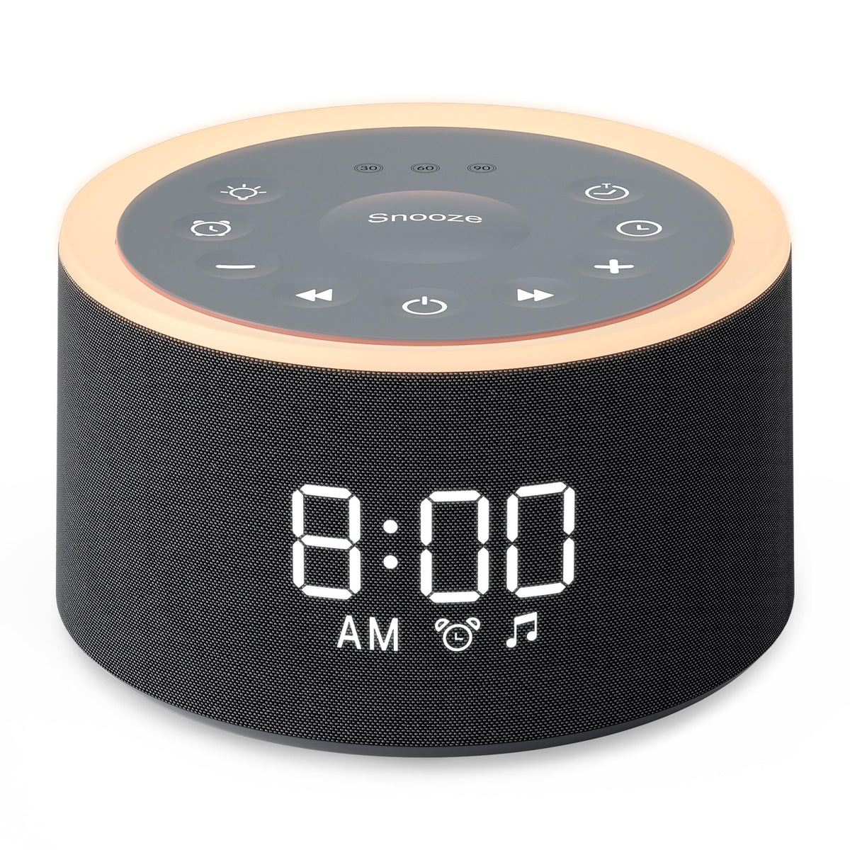 Dreamegg D1+ sound machine at bedside delivering calming sleep sounds