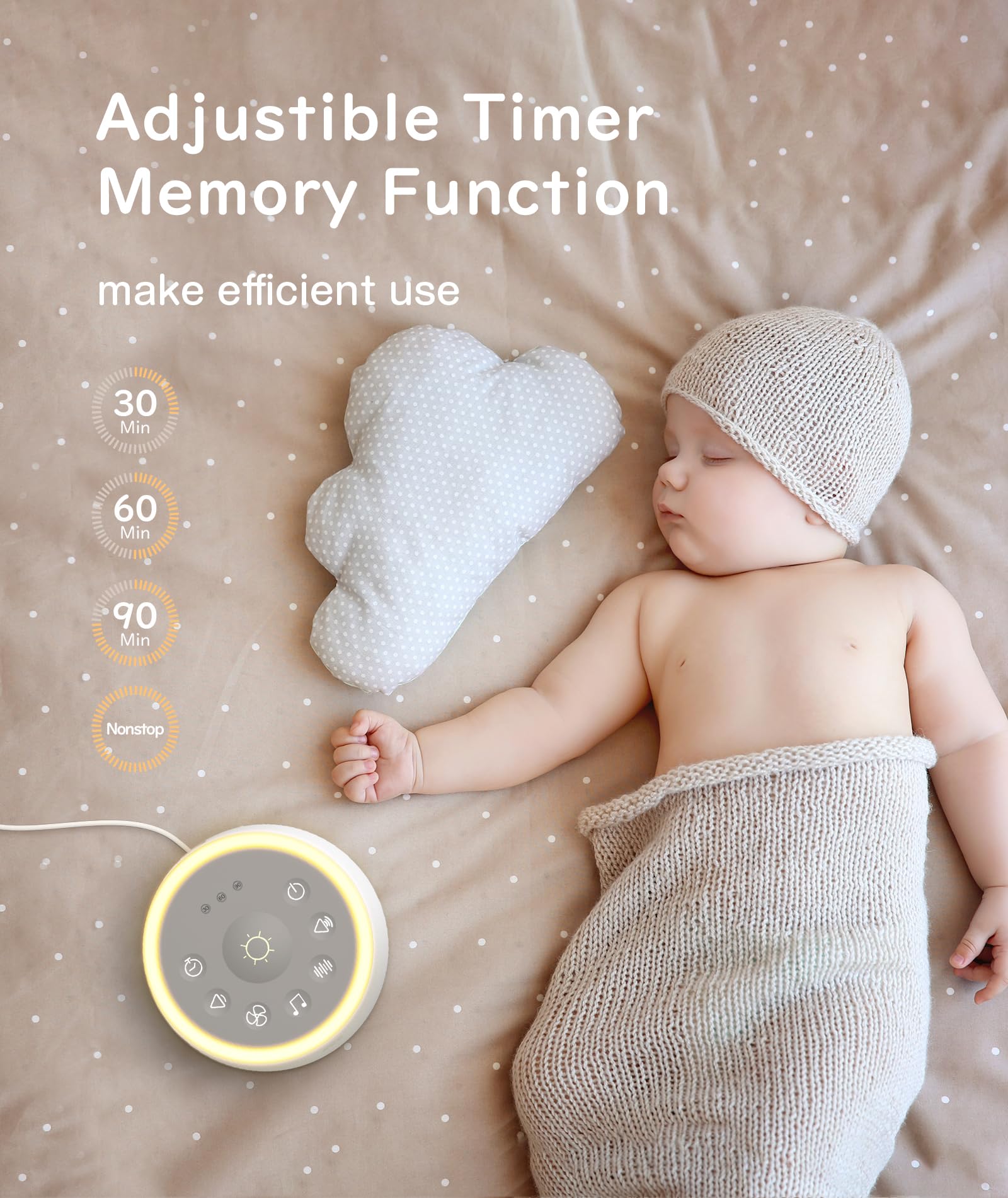 Dreamegg D1 nursery-friendly night light supports safe feeding.