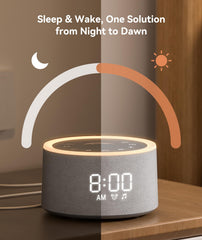 Dreamegg D1+ warm night light creates cozy ambience.